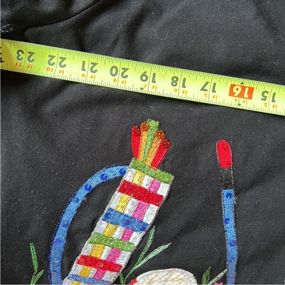 Anage Black Jacket with Colorful golf Embroidery - Picture 6 of 6